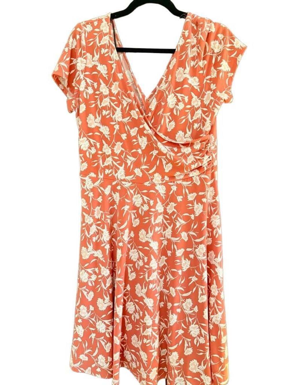 Kaileigh Amandine Knit Dress in Coral Floral